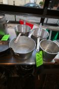 S/S Pots with Handles, (2) 5-1/4