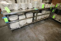 S/S Counter, with S/S Bottom Shelves, with Counter Top Railing, 8' L x 15