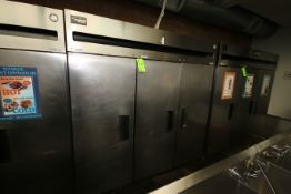 Delfield 3-Door S/S Refrigerator, M/N 6000XL, Overall Dims.: 76