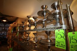 S/S Cake Stands, Aprox. 12