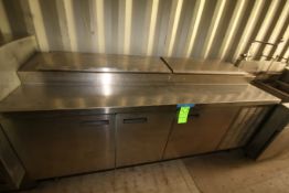 S/S Preparation Station, with S/S Working Top, 3-Door S/S Storage, 3-Door Refrigerator, with S/S