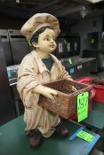 Bakery Boy Plastic Statue
