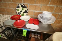 Assortment of Serving Bowls and Serving Dishes, Some with Design