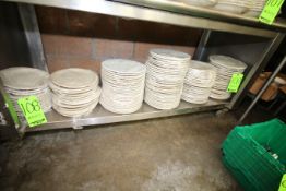 Round Dinner Plates, Aprox. 9