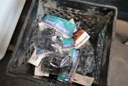 NEW Speed Pourers, Assorted Sizes (Located in Plastic Milk Crate)