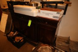 Wooden Restaurant Display Piece, with Front Door Bottom Storage