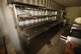 Delfield S/S Preparation Station, with S/S Working Top, 3-Door S/S Storage, 3-Door Refrigerator,