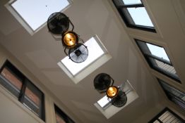 Light/Fan Units, with (2) Fans and (1) Middle Light, Adjustable Speed