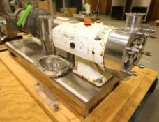 2011 Alfa Laval Positive Displacement Pump, Model SRU3/039/HD, SN 856398A, with 2
