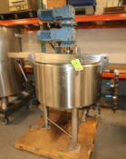 Cherry Burrel Aprox. 75 Gal Hinged Lid S/S Processor / Kettle, SN E-458-90, with Dual Motion