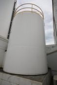 Walker 10,000 Gal. S/S Vertical Jacketed Silo Tank, Painted Exterior with Alcove and Vertical