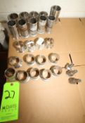 Assorted S/S Hose Adapters; Mostly 2