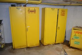 Contents of Room (Near Boilers) Includes (2) Just Rite Flammable Control Cabinets 64