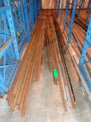 Lot of MiscSteel Pipe, Angle Iron Flat Stock & Misc Metal (Under Racking)