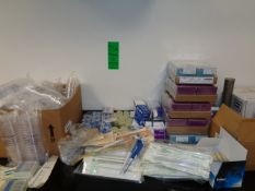 Large Lot of Lab Supplies including (2) Auto Pipette Tips, Hundreds of Sterile Pipettes, Petri