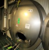 S/S 3200 Gal. S/S Insulated Horizontal Storage Tank with S/S Front Head and (4) Prop Vertical