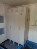 Personnell Lockers ( in Storage Shed), 2 Units of 4 each. 48