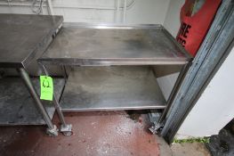 S/S Table on Casters 36