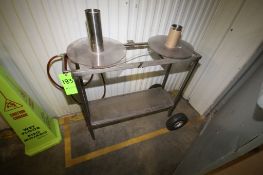 S/S Label Rewinder on S/S Cart