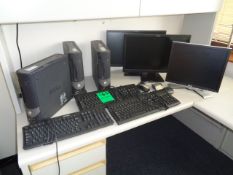 Dell Desk top Computers with Flat Monitors, Keyboards & Mouses; Model DHP with CD Burner