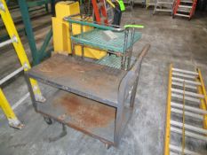 Lot of (2) Carts: (1) Composite, and (1) Metal