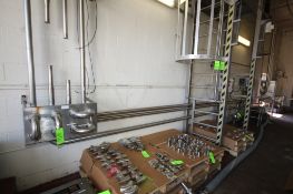 Lot of All S/S Piping in Receiving Bay with (2) Flow Verters and Approx. 150ft of 4