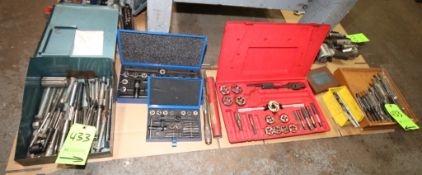Lot of Tap and Die Sets, Reamers, and Related Tooling