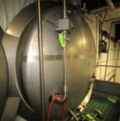S/S 3200 Gal. Insulated Horizontal Storage Tank with S/S Front Head and (4) Prop Vertical Agitation