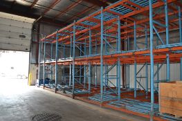 (13) Bays of Slide Type Pallet Racking: (12) Bays are 2 Pallet Wide x 4 Pallets Deep, (1) Bay is 1