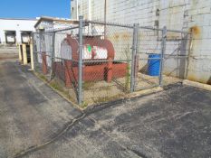 Lot of Chain Link Fencing, Includes Fence Around Fuel Tank & Additional Uninstalled Fencing