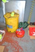 Safe Guard 15 Gal. Rag Safety Cans, and Flammable Material Can