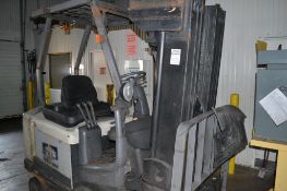 Crown 4,000lb Triple Mast Electric Ride Type Forklift: Model FC4010-50-QUAD 240 S/N 9A128899 with 48