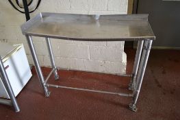 S/S Table with Back Splash 40