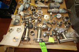Large Lot of Assorted S/S Plant Accessories on 1 Pallet: Includes (2) Pressure Guages, S/S Air