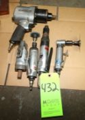 Air Tools Including (1) Impact and (4) Grinders