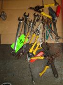 Lot of Wrenches, Pliers and Assorted Hand Tools