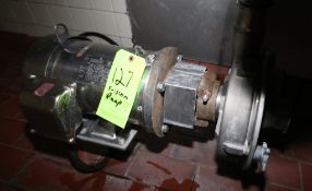 Fristam Model FPX3541 S/S Centrifugal Pump 5HP 1745 RPM with S/S Motor