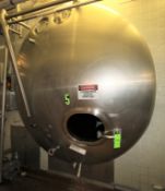 Damrow 5,000 Gal. S/S Horizontal Jacketed Tank with S/S Front Head; Mild Steel Exterior,Vertical