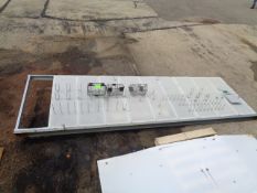 Plastic Pegboard on Metal Frame with Hardware 13 ft. 6