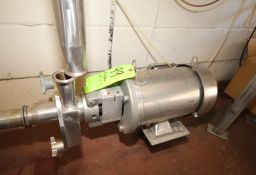 Fristam S/S Centrifugal Pump Model FPX-3541 with 5HP 3490 RPM S/S Motor