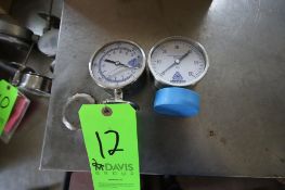 Anderson Pressure Gauges 0-60PSI and 0-300PSI with Clamp Connections