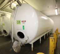 8,000 Gal. S/S Horizontal Insulated Tank with Painted Exterior, No Agitation