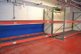 2 Sections of 3 Pallet Wide x 2 Pallets High Standard Pallet Racking