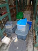 Lot of Assorted Plant Storage Tote Boxes: Over 15 Pieces