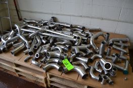 Large Lot of Assorted S/S Elbows, Tees, Jumpers and Misc. Clamp Connectors- Sizes from 2