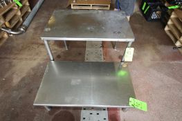 Lot of (2) S/S Tables; (1) 36