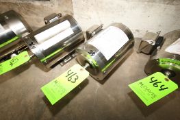 New Sterling S/S C Face Motor: 3/4HP, 1750RPM