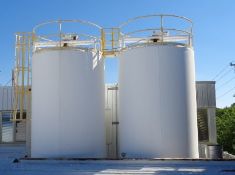 Mueller 15,000 Gal. S/S Vertical Jacketed Silo with Painted Exterior, S/S Alcove, 20
