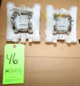 New Wilden Plastic Diaphram Pumps 1/2