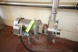 Fristam S/S Centrifugal Pump Model FPX-3541-180 with 5HP 1760 RPM S/S Motor